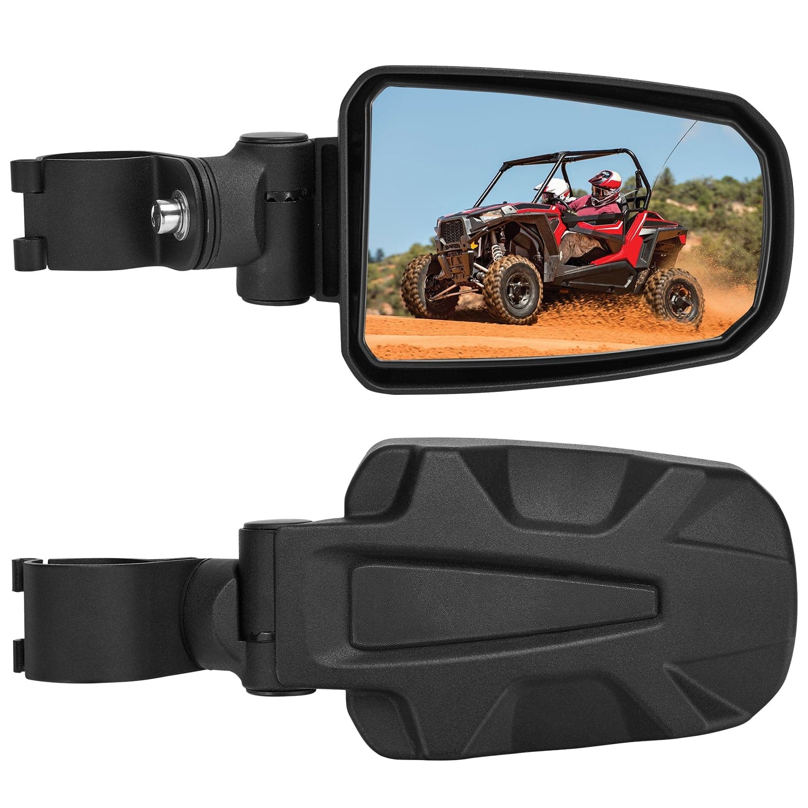 UTV Universal Adjustable Side View Convex Mirror for 1.75
