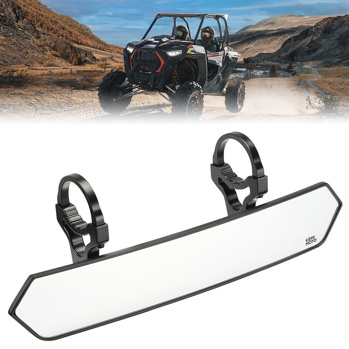 Universal Color Side Rear View Mirrors and Rear View Mirror For 1.75"-2'' UTV Roll Bar - Kemimoto