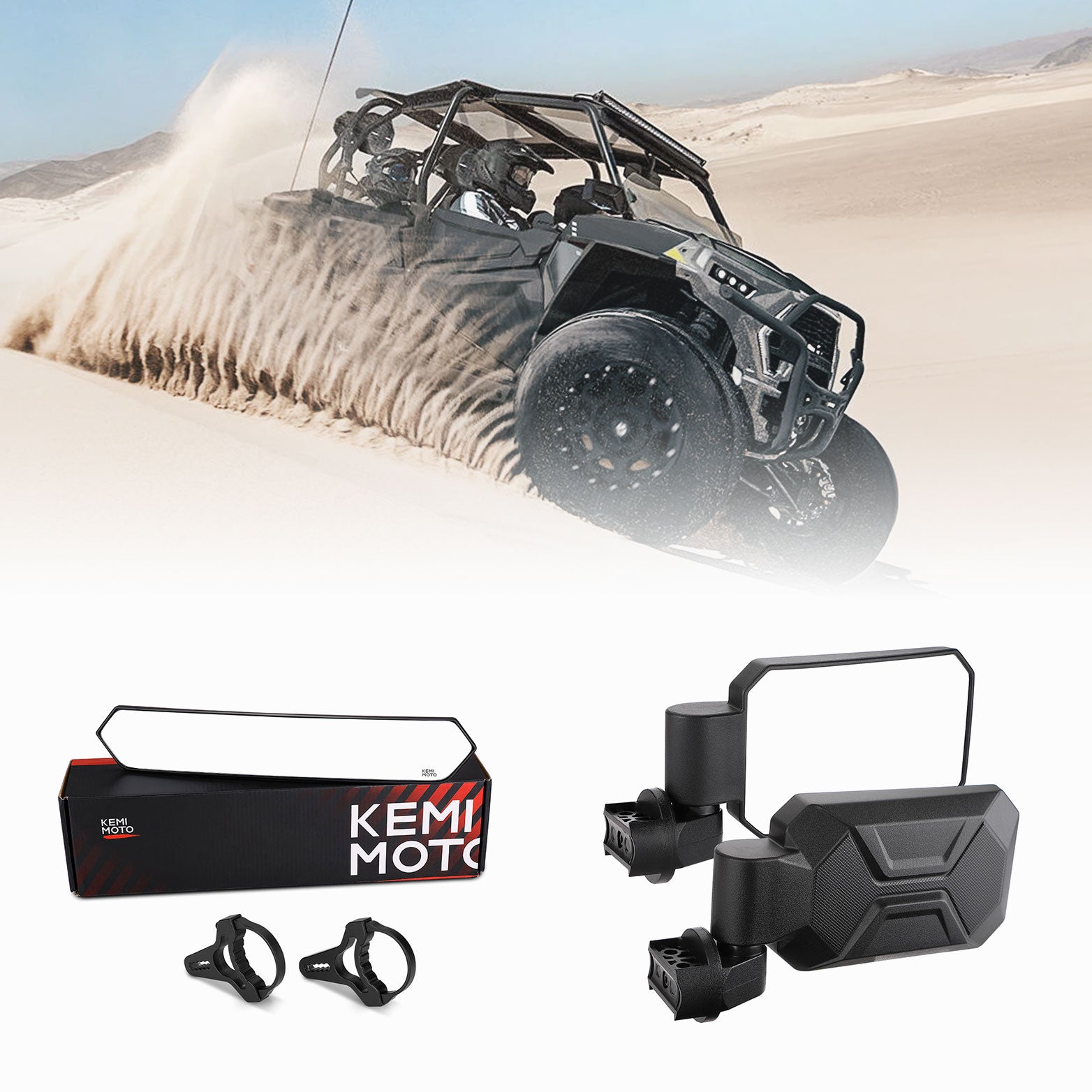Rear View Mirror and Side Mirrors with 1.6