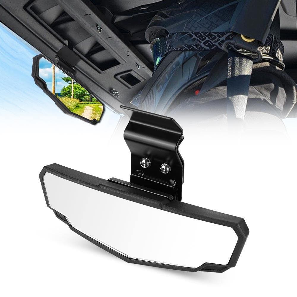 Polaris Ranger Can Am Defender UTV Rear View Mirror  Polaris Ranger 570 900 1000/Crew (Pro-fit cages) - KEMIMOTO