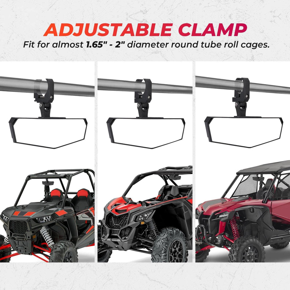 Rétroviseurs UTV Avec LED – Kit Aluminium Pour RZR, Ranger Et Plus (Lot De 2, Avec éclairage)