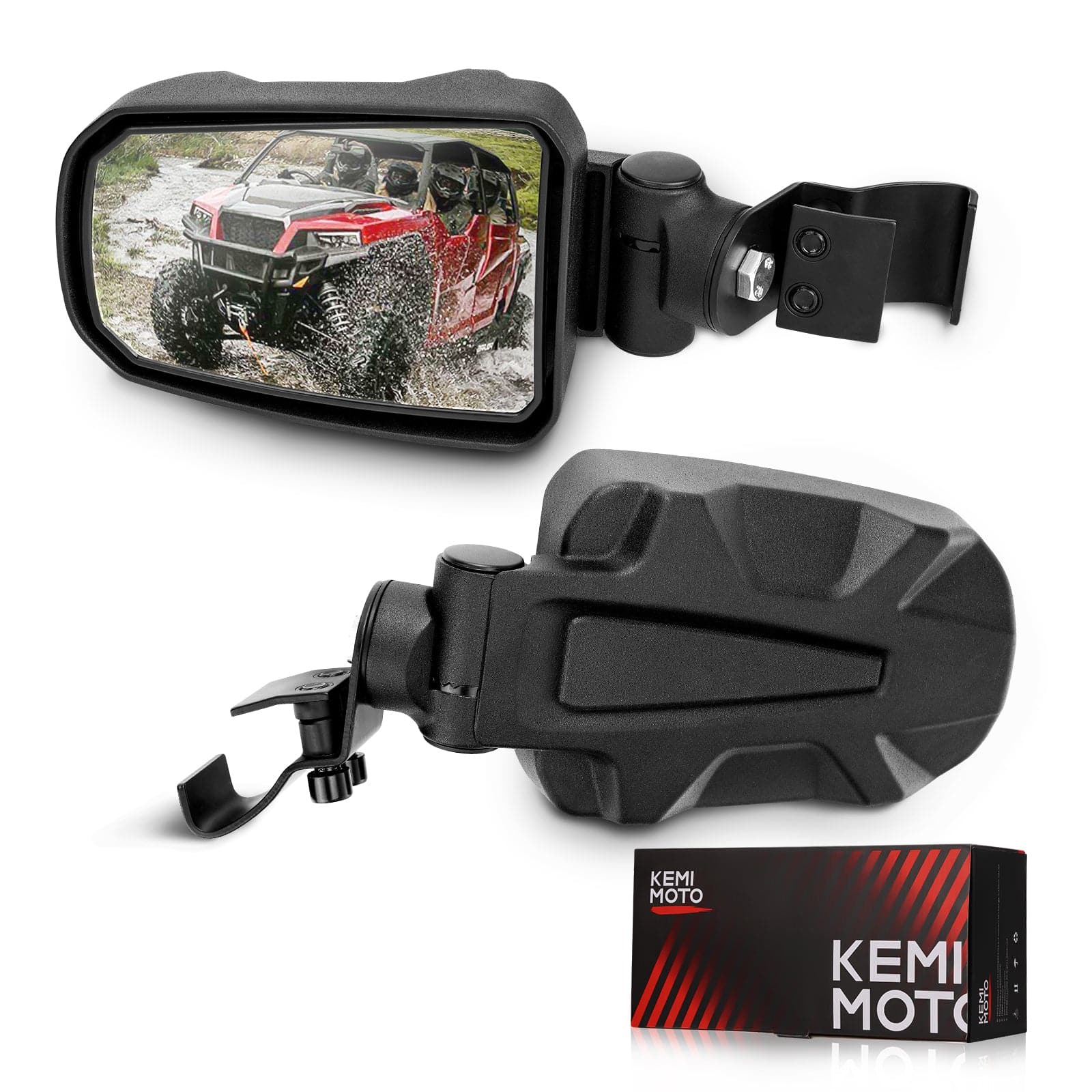 Polaris Ranger Side Mirrors for Pro-Fit Cage – Kemimoto