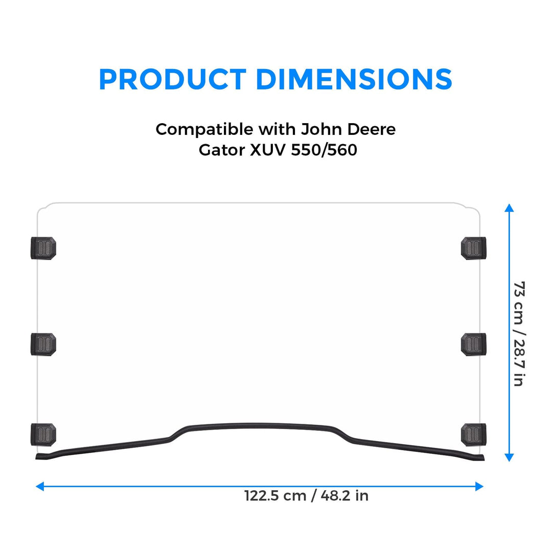Gator XUV Full Windshield - KEMIMOTO