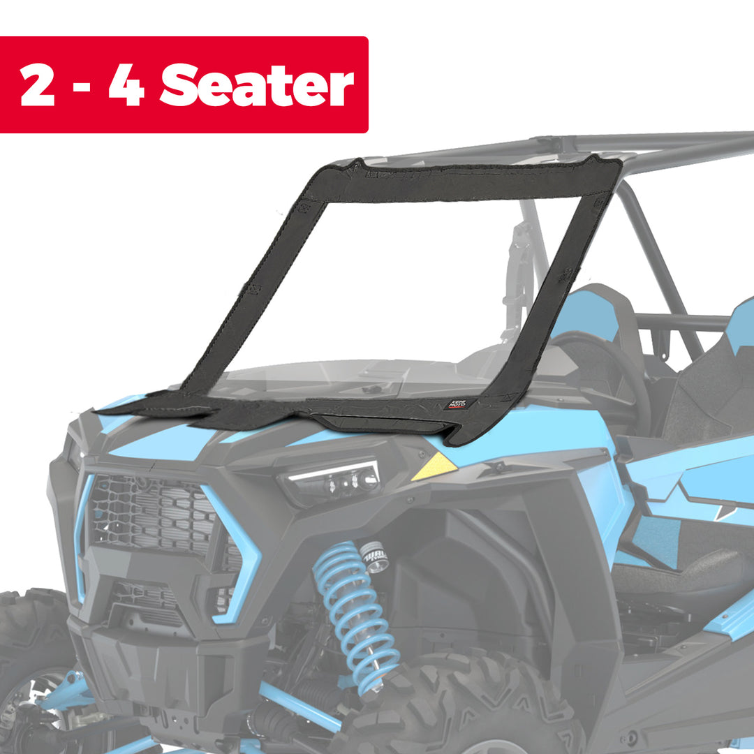 Front Soft Clear Windshield and Soft Cab Enclosures Fit 2019-2023 Polaris RZR XP 1000 - Kemimoto