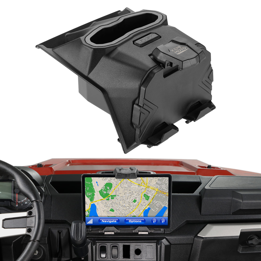 Cargo Storage Device Bed Box and Tablet Holder Fit Polaris Ranger - Kemimoto