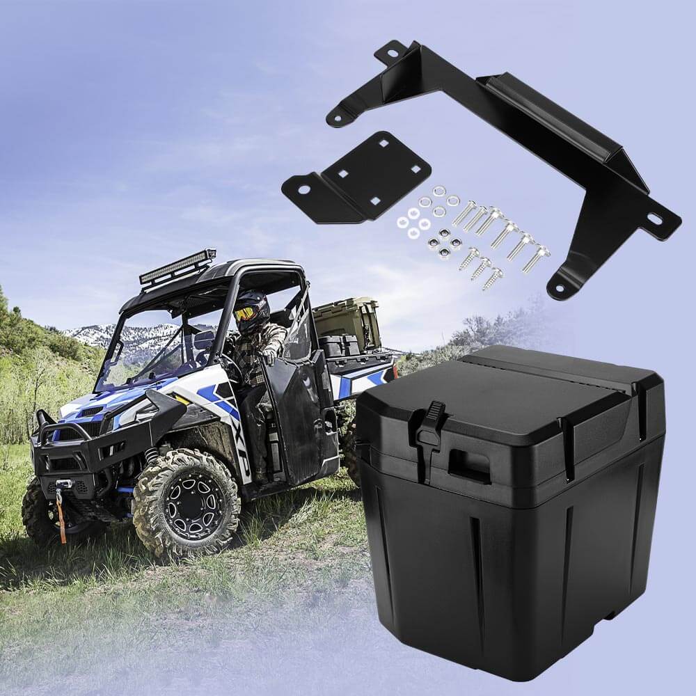 Polaris Ranger Rear View Mirror & Under Seat Storage Box - KEMIMOTO