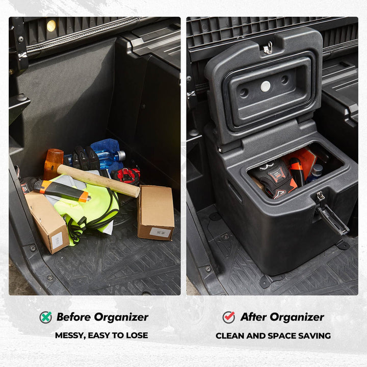 Polaris Ranger Cargo Storage Device Tool Box & Under Seat Storage Box - KEMIMOTO