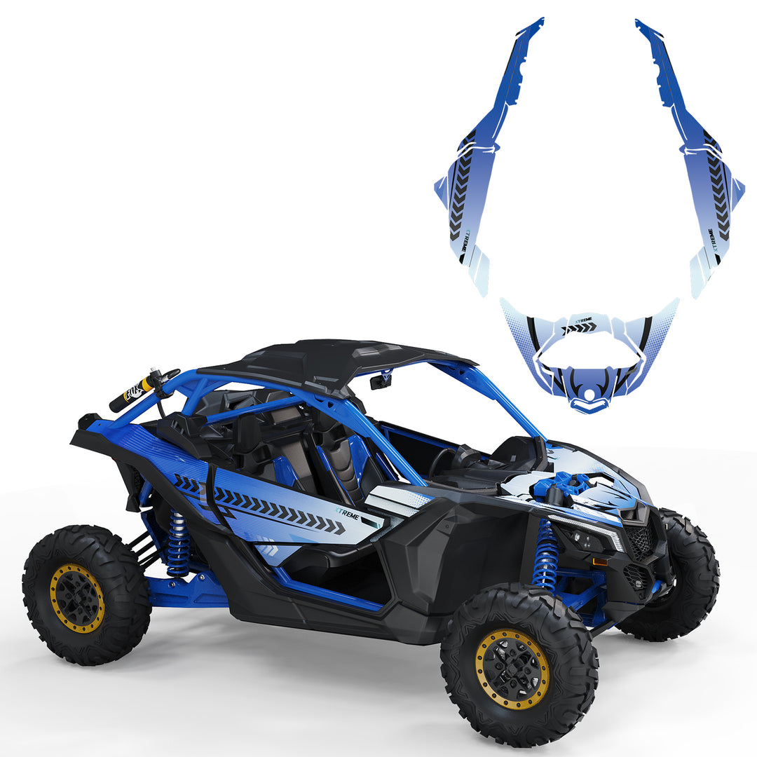Graphic Decal fit Can Am Maverick X3 | Blue - Kemimoto