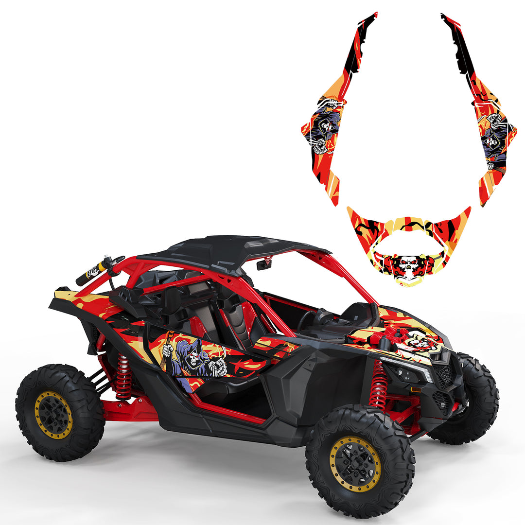 Graphic Decal fit Can Am Maverick X3 | Grim Reaper - Kemimoto
