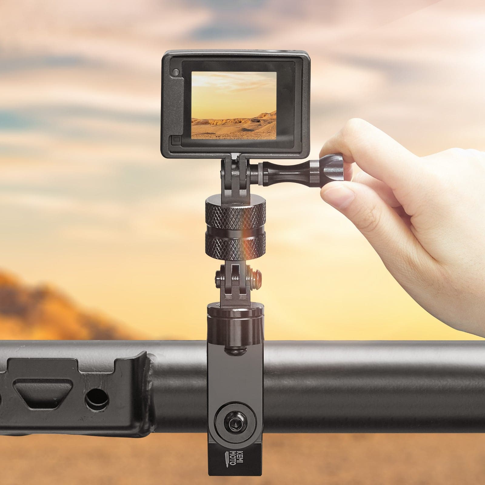 Universal GoPro Roll Bar Mount - KEMIMOTO