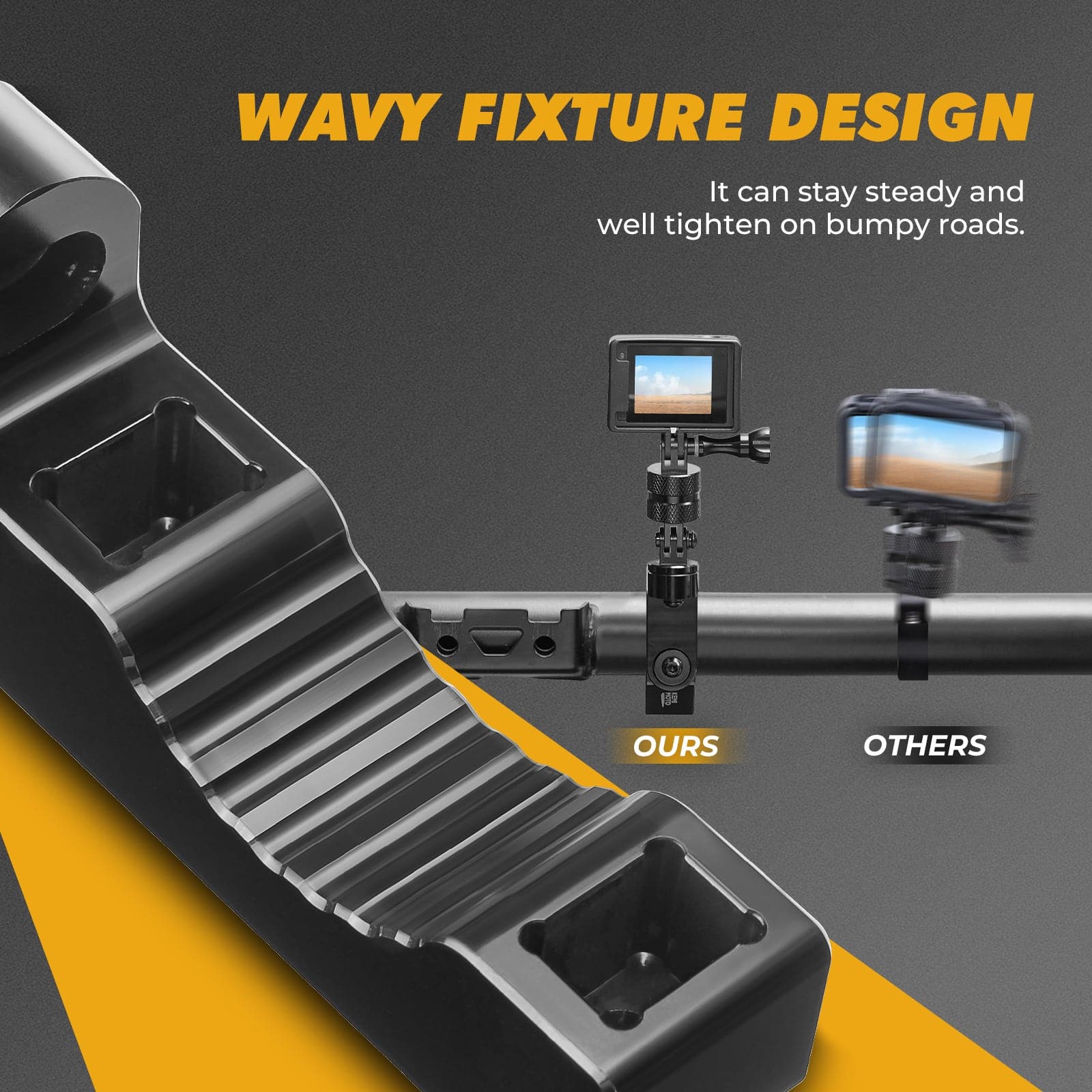 Universal GoPro Roll Bar Mount - KEMIMOTO