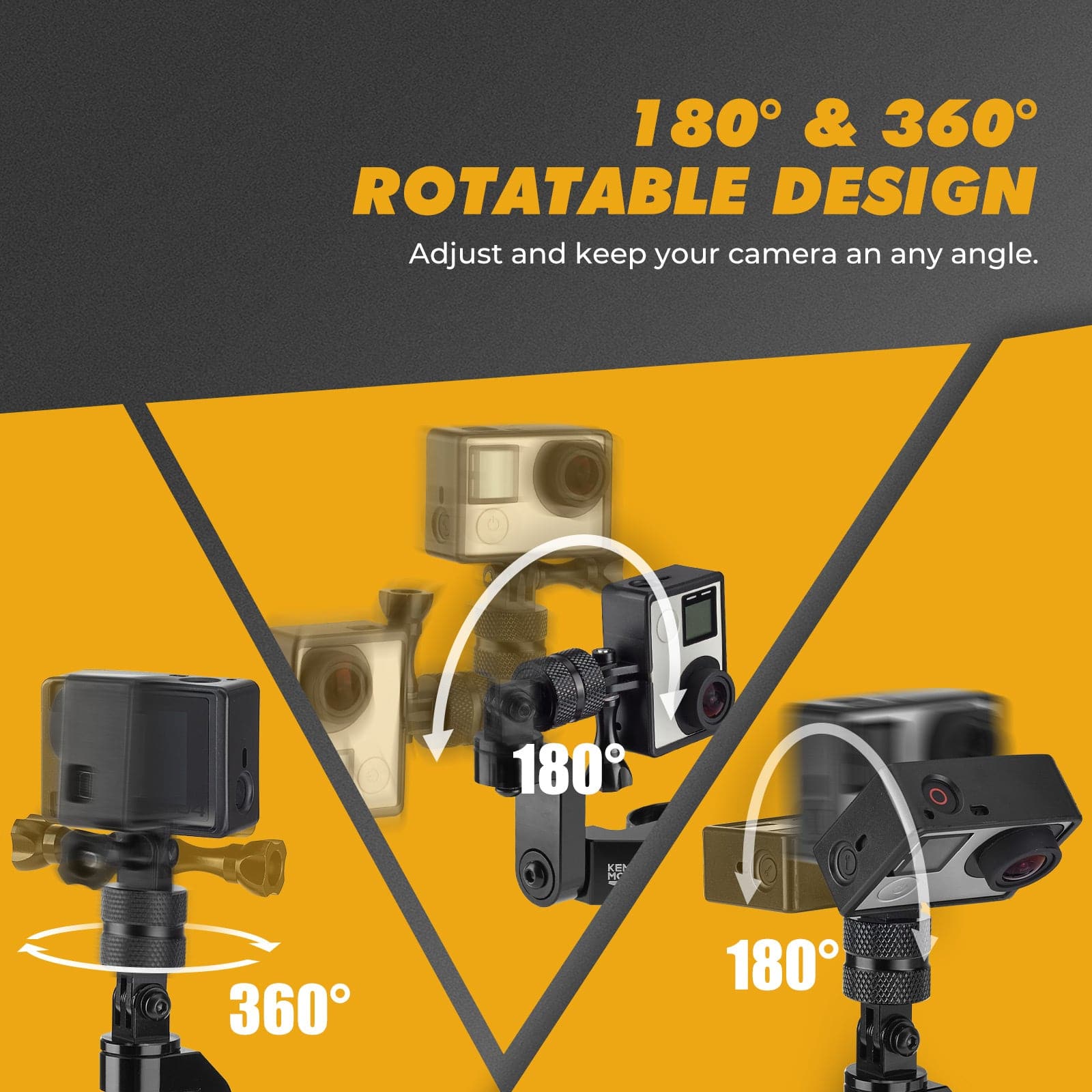 Universal GoPro Roll Bar Mount - KEMIMOTO