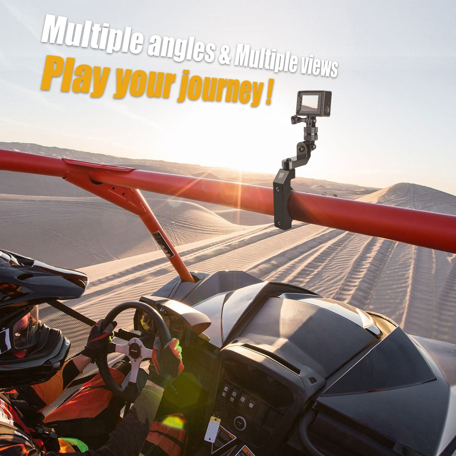 Universal GoPro Roll Bar Mount - KEMIMOTO