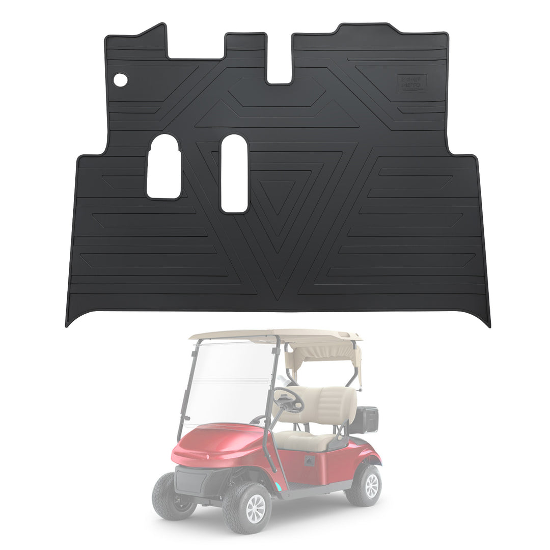 Golf Cart Mat, Full Coverage Floor Liner (Black) for EZGO RXV - Kemimoto