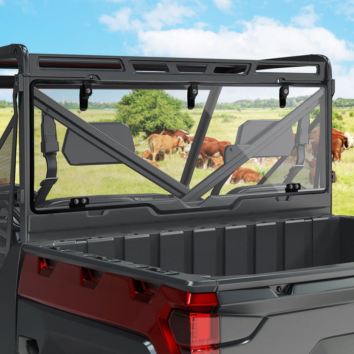 Ranger Rear Windshield / Window for Polaris Ranger XP 1000 / Crew, Ranger 1000/ Crew,Ranger XP 900/ Crew - Kemimoto