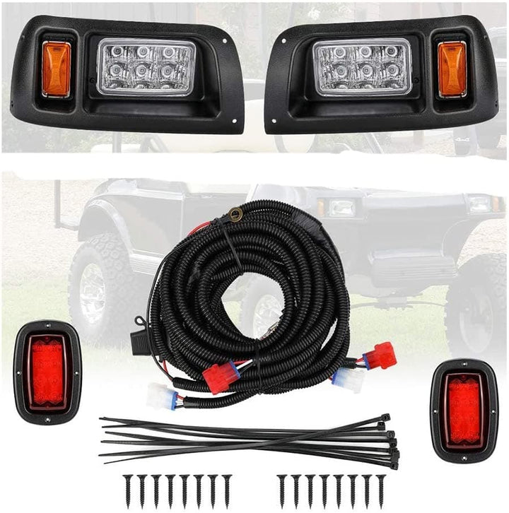 DS 12V LED Headlight & Tail Light Kit For Club Car DS,  Gas & Electric - Kemimoto