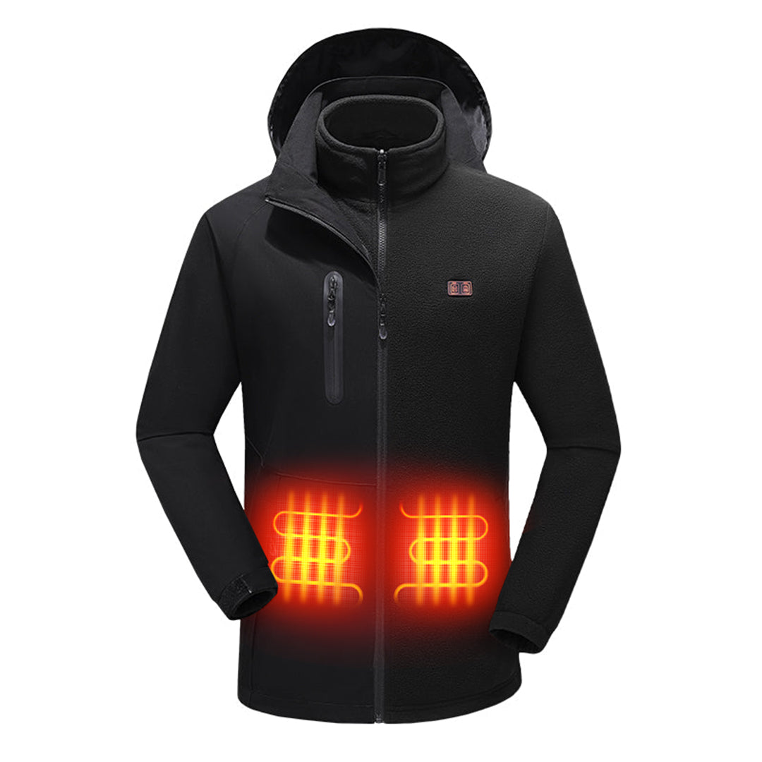 Heated Jacket 3-in-1, Heated Coat for Hunting/ Skiing, without Battery - Kemimoto