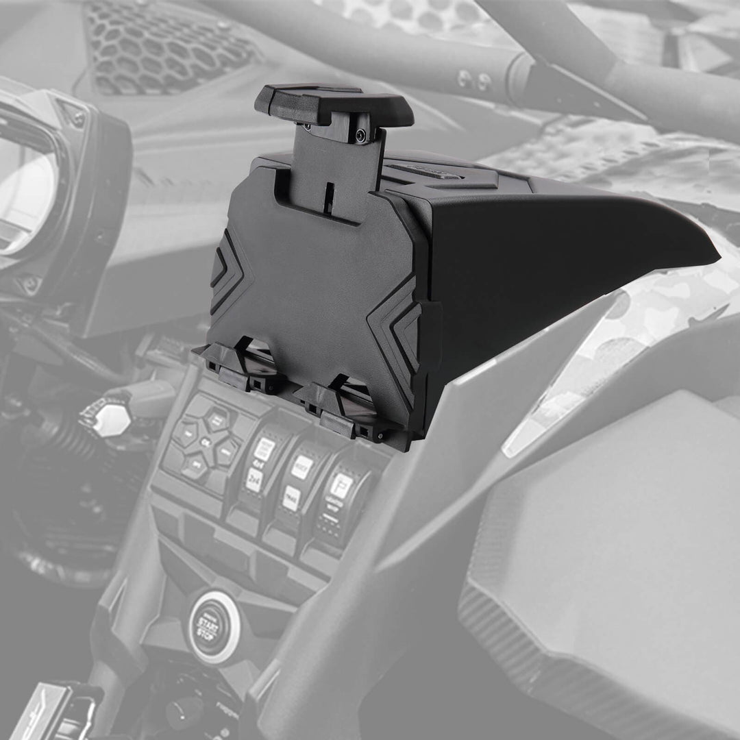 Can-Am Maverick X3 Navigation Storage Box and Holder & Noise Reduction Kit - KEMIMOTO