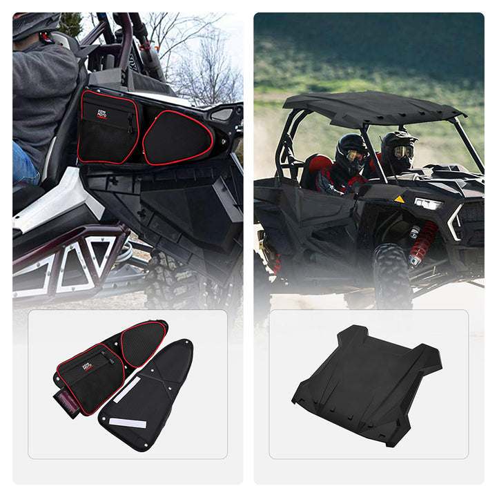 Front Side Door Bags and Sport Roof Top Fit Polaris RZR XP 1000 - Kemimoto