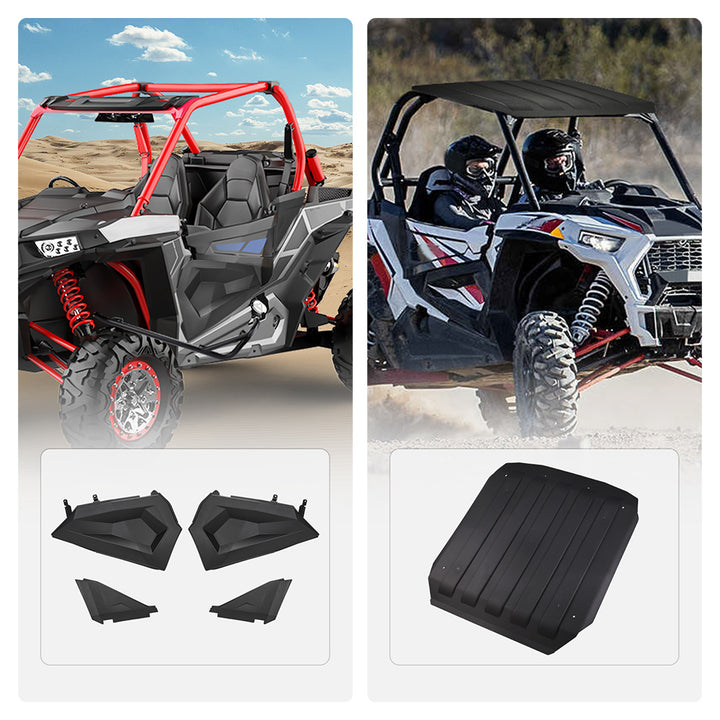 Lower Half Doors and Hard Plastic Roof Fit Polaris RZR XP 1000 - Kemimoto