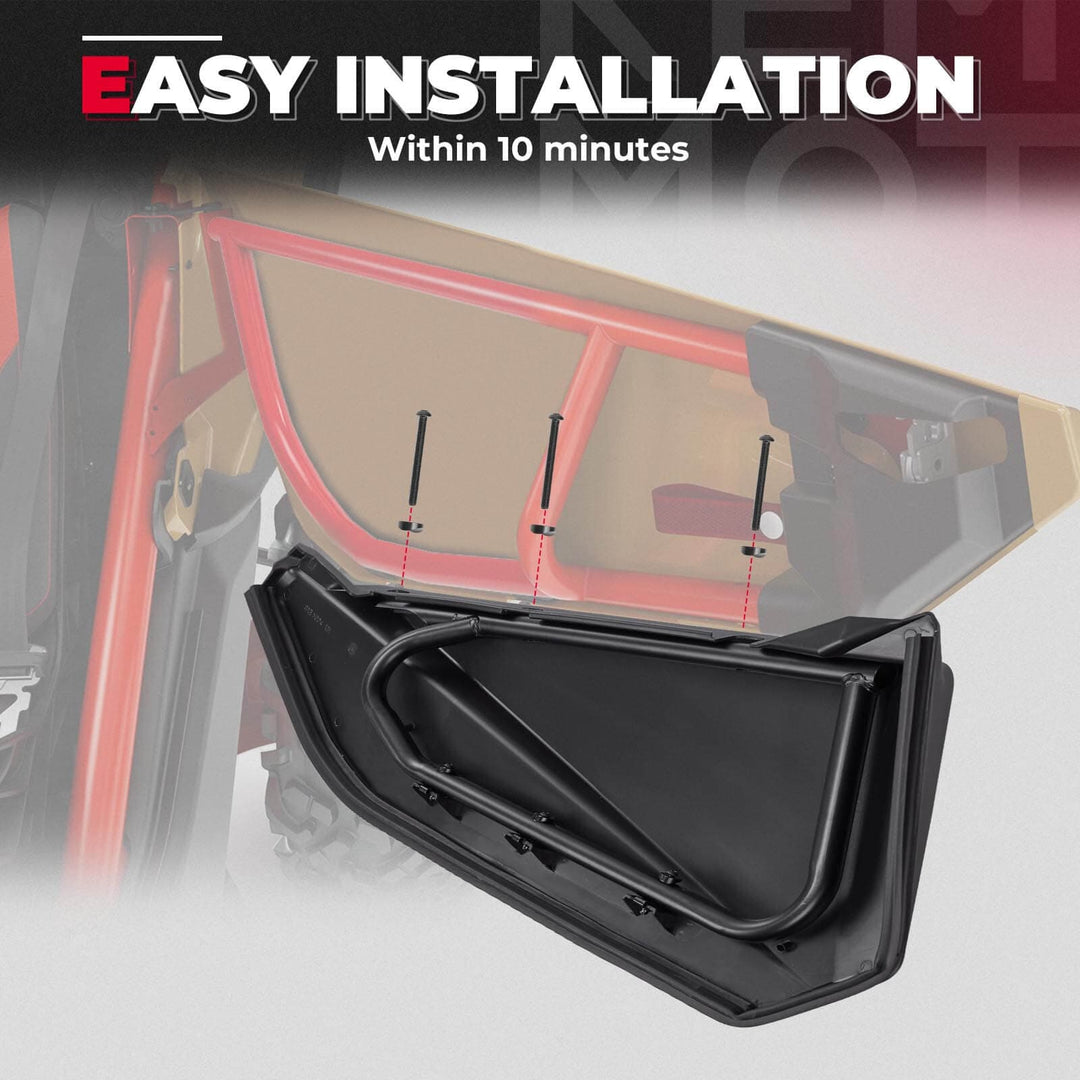 Can-Am Maverick X3 Front Lower Door Inserts & UTV Side View Mirror - KEMIMOTO