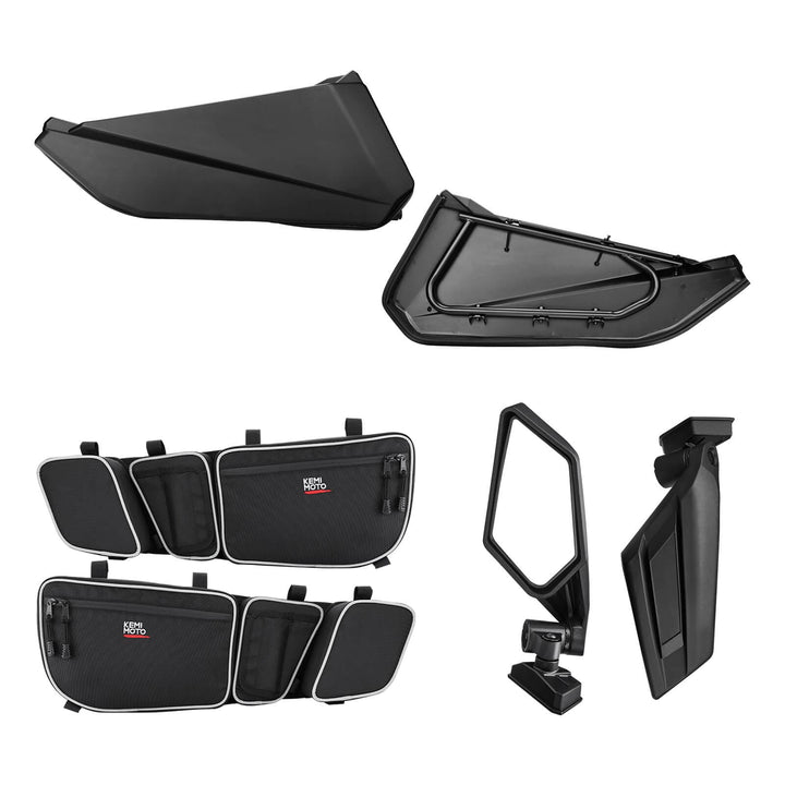 Can Am Maverick X3 / Max Turbo R Door/ Door Bags / Rear Side Mirror Combo (Only Ship to the USA) - Kemimoto
