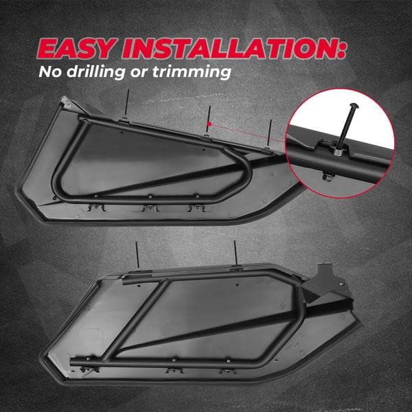 Can-Am Maverick X3 MAX Lower Doors Panels Kit & Door Handle - KEMIMOTO