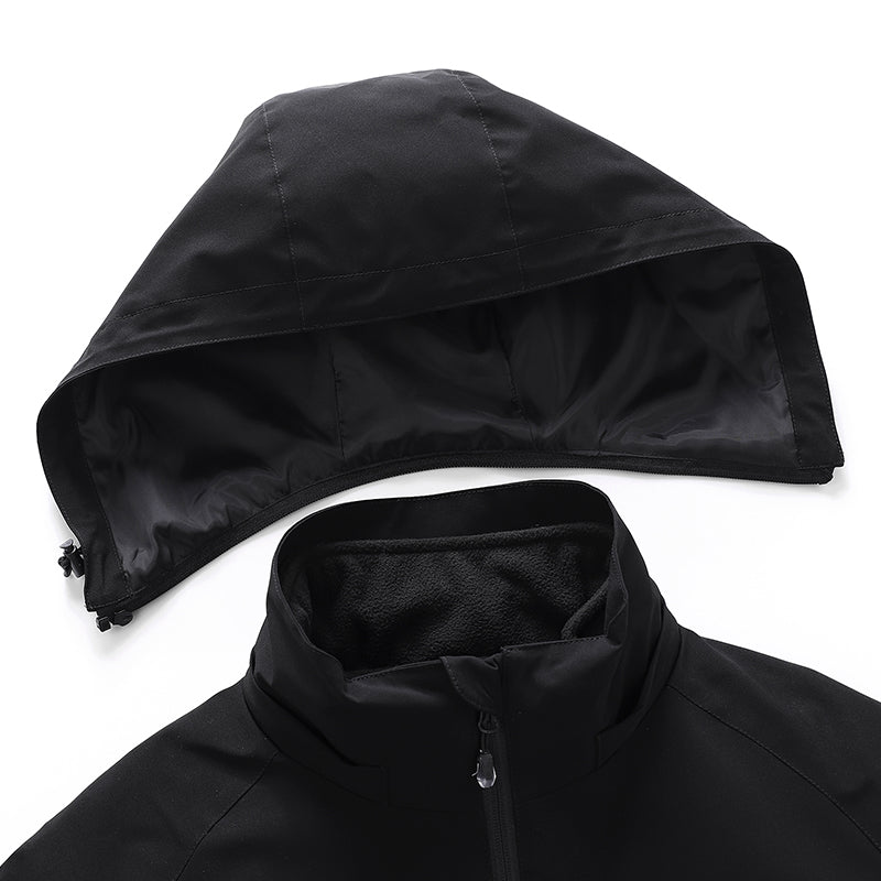 SMihono Deals Outdoor Warm Clothing Heated For Riding Skiing Fishing  Charging Via Heated Coat With Pocket Fleece Lightweight Warm Padded Wool  Coat Black 14 