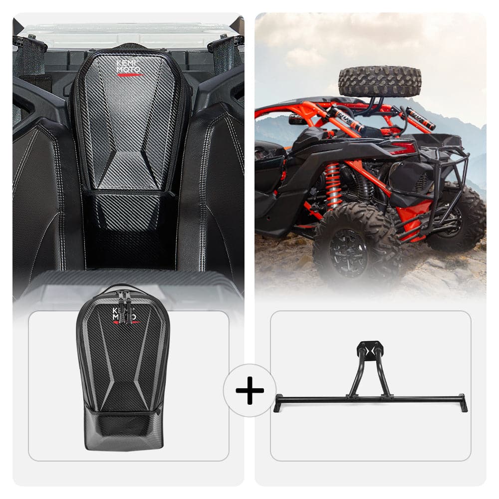 Can-Am Maverick X3 MAX Storage Bag & Spare Tire Carrier - KEMIMOTO