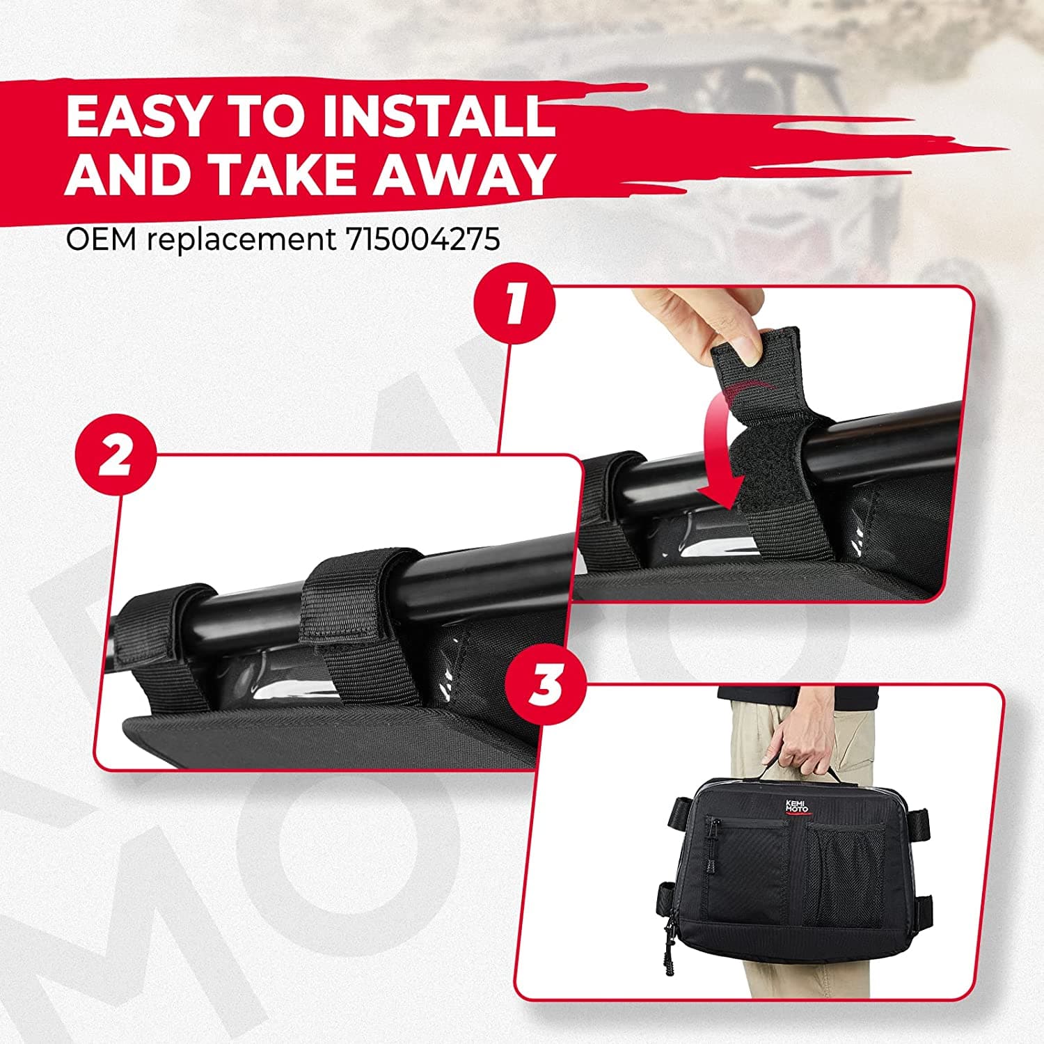 Genuine Can-Am Overhead Storage Bag For Maverick X3 & X3 MAX (2017-2024) 715004275