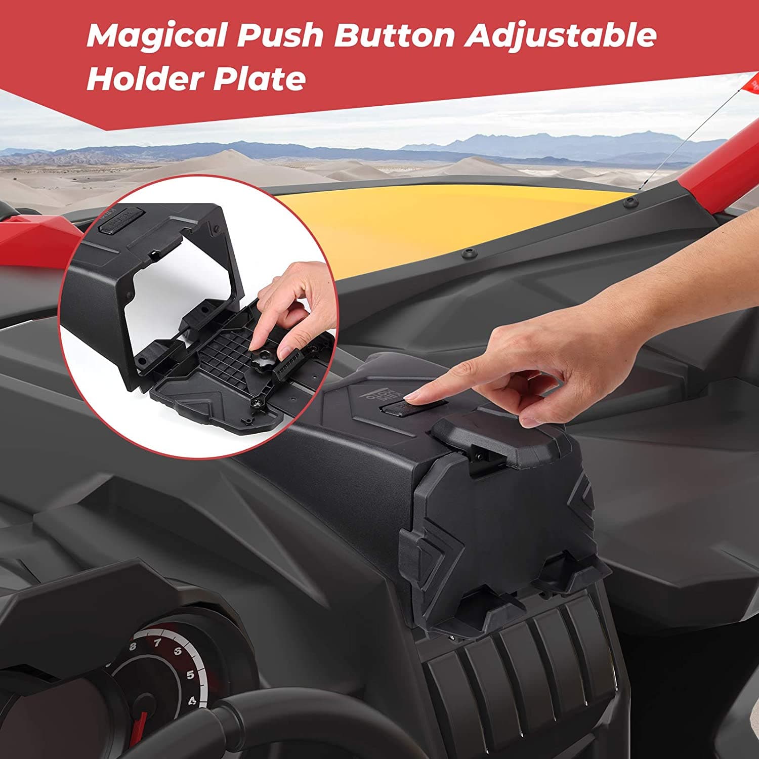 KEMIMOTO UTV X3 Phone Mount Cell Phone Holder For Can-Am Maverick X3 2017-2025 - Foto 6