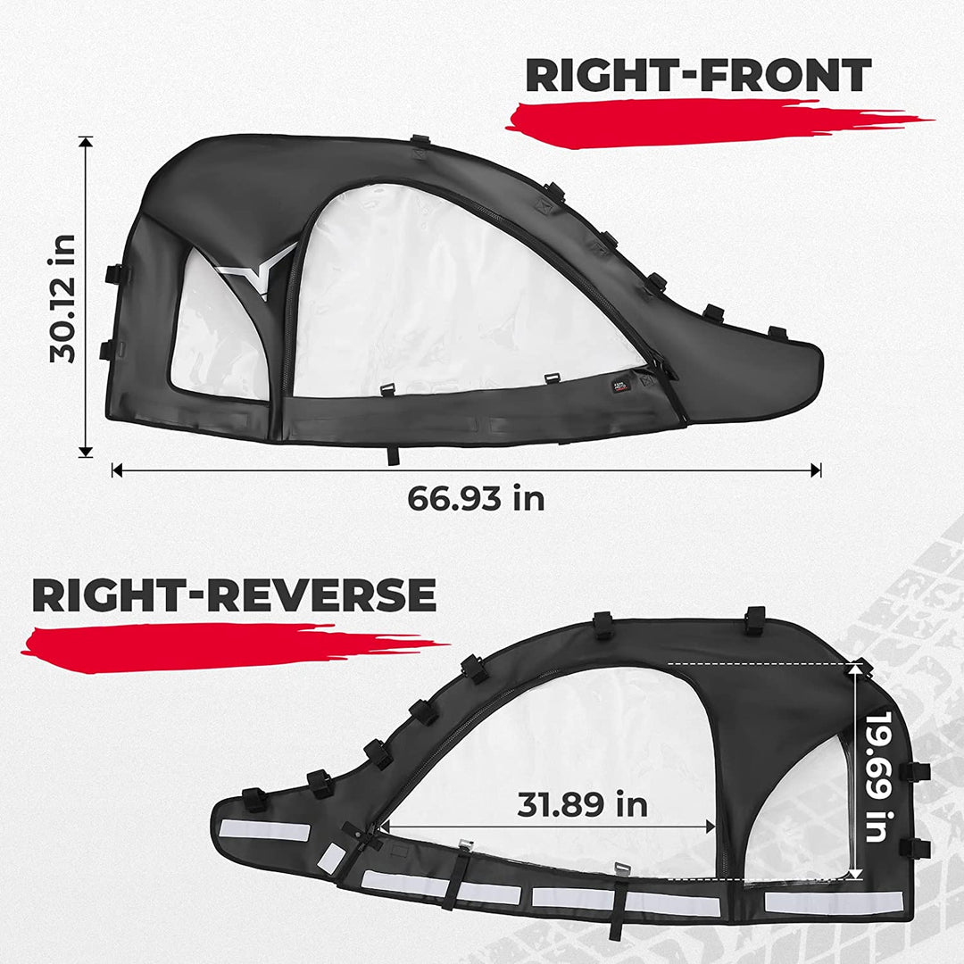 Soft Cab Enclosures Upper Door Fit CFMOTO ZForce - Kemimoto