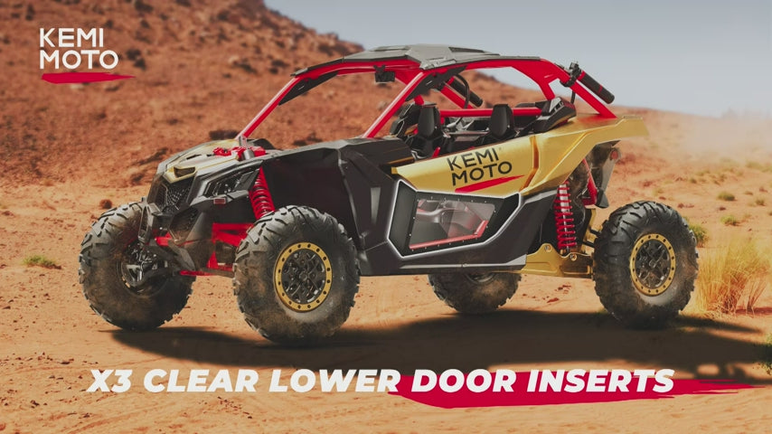 Clear Lower Door Inserts for Can-Am Maverick X3