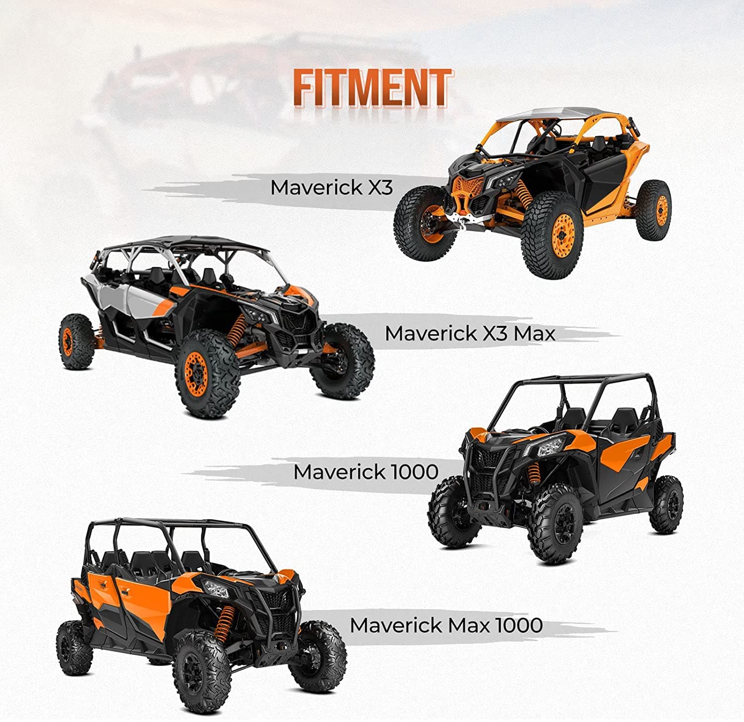 CanAm Maverick X3 / X3 Max Mud Fender Flares Kemimoto