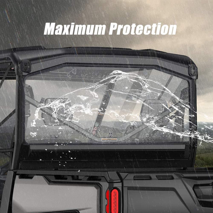 Polycarbonate Scratch Resistant Defender Rear Windshield For Can Am Defender HD 5/8/ 10/ MAX 2016-2021 - Kemimoto