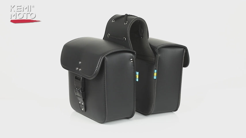 14L PU Leather Saddlebags with Lock for Harley