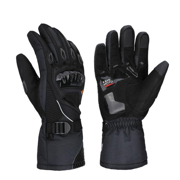 Motorcycle Waterproof Rider Gloves Protective Winter Gloves Touchscreen - KEMIMOTO