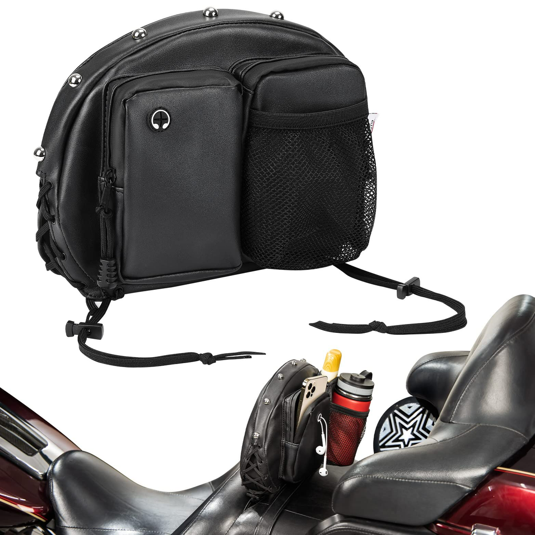 Harley Motorcycle Rider Backrest Organizer Kit - Kemimoto