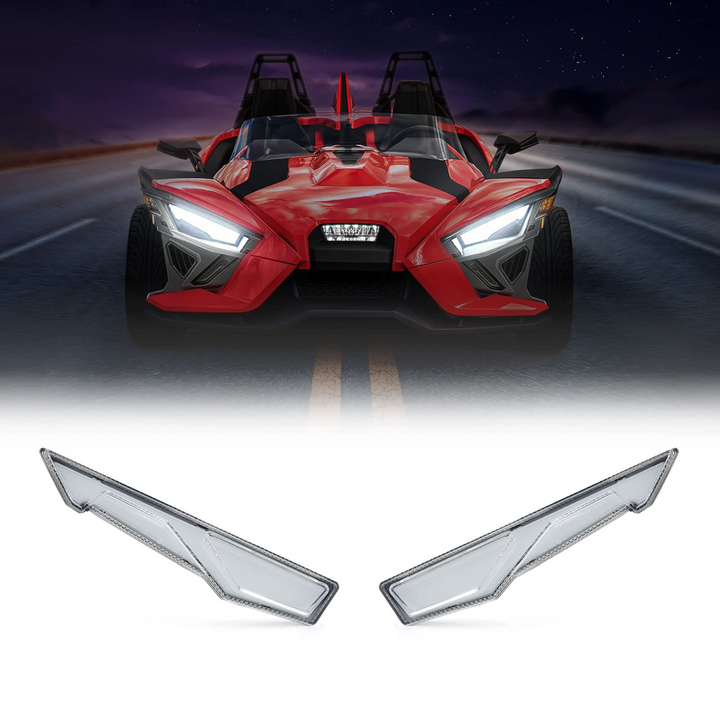 Upper Accent Light Kit Turn Signal Light Fit Polaris Slingshot S/SL/SLR/GT 2PCS - Kemimoto