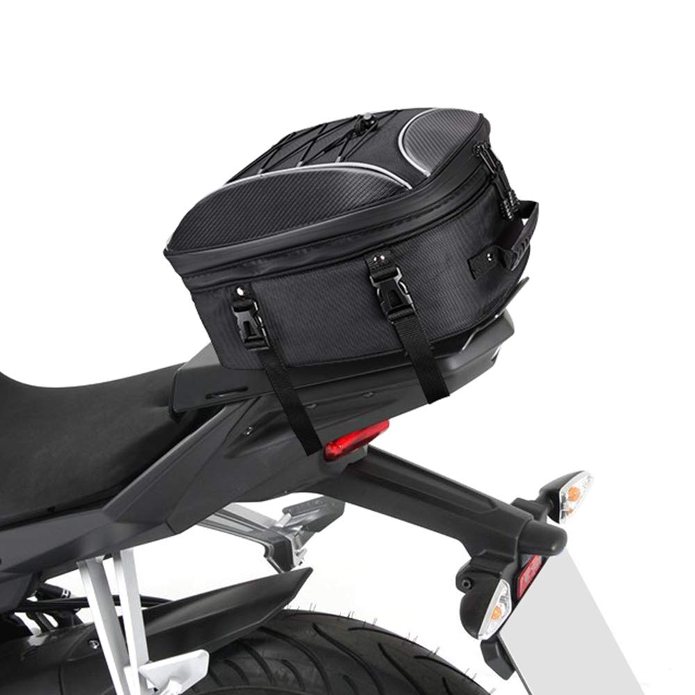30L Dual Use Motorcycle Tail Bag with Waterproof Rain Cover - Kemimoto