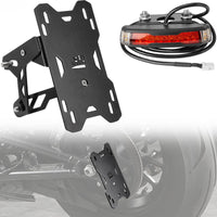 Motorcycle Side License Plate Holder Bracket with LED Light for Sportster S RH1250