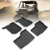 Floor Mats for Polaris Ranger Crew XP 1000 (2019-2024) 4 Pcs