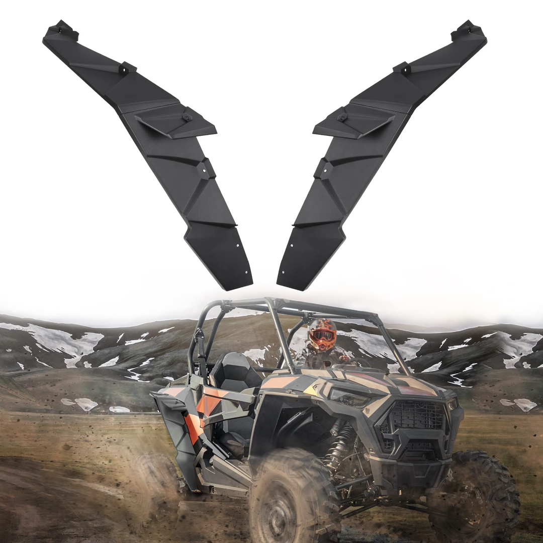 RZR Rear Fender Flares, Extended Rear Full Mud Guards - Kemimoto