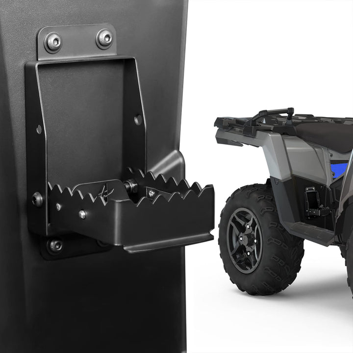 ATV Foot Rests, Universal Foot Pedestal Fit Polaris Sportsman Scrambler Foreman Fourtrax - Kemimoto