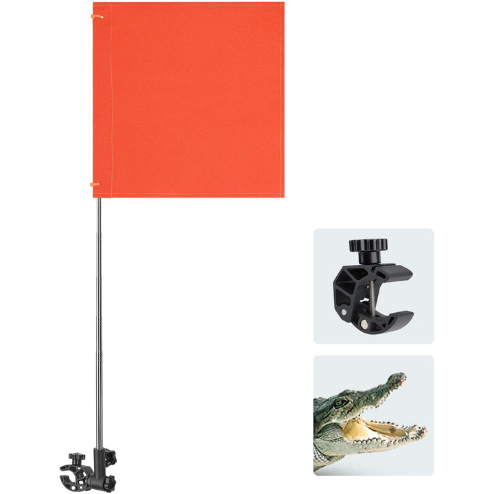Orange Boat Flag with Replacement Flag - Kemimoto