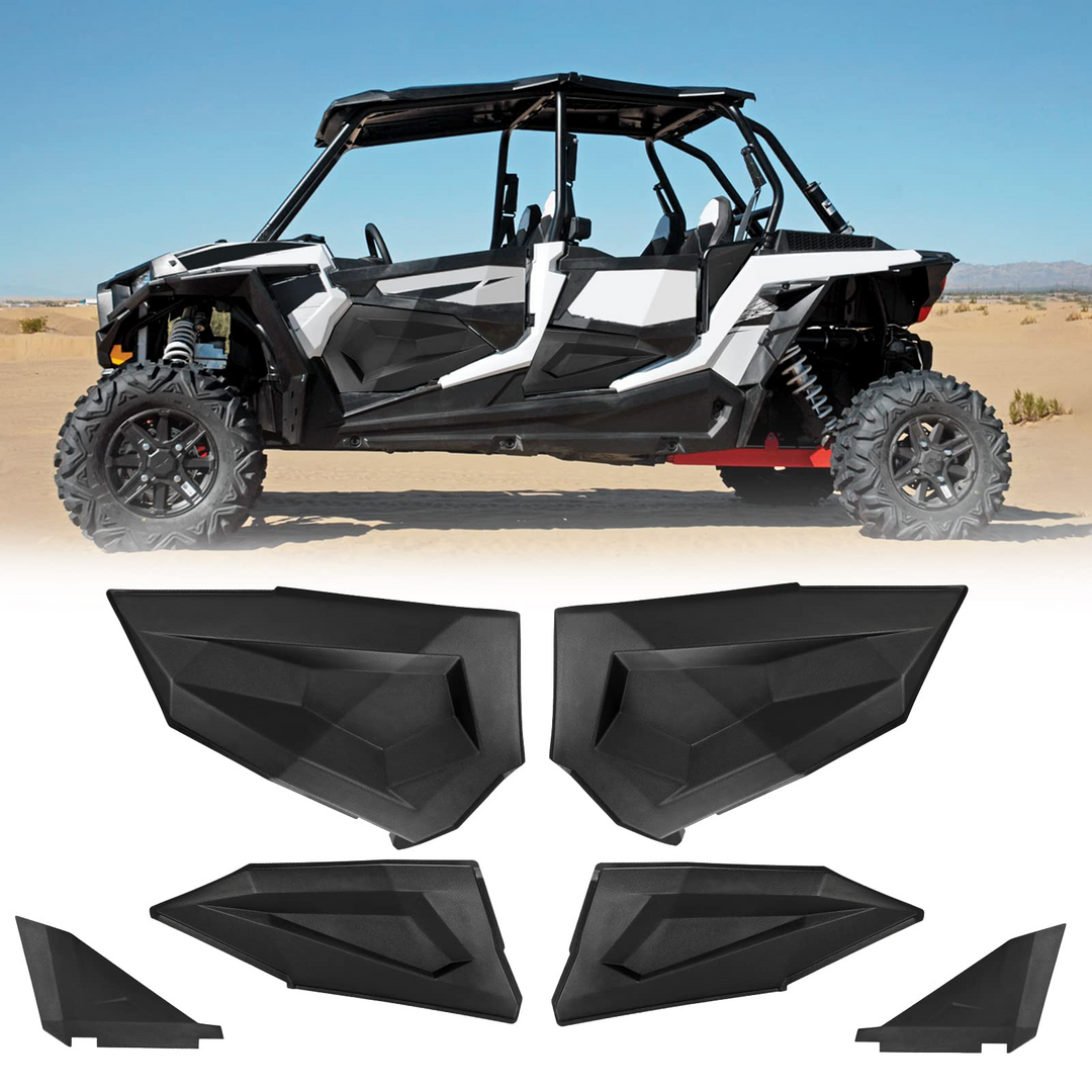Lower Doors Panel Inserts with Lower Frame OEM Style Fit 4 Doors 2014-2023 Polaris RZR - Kemimoto