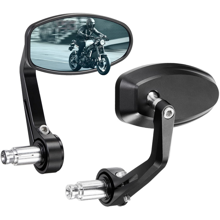 Motorcycle Handlebar Bar End Rearview Mirrors - Kemimoto