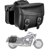 Motorcycles 30L Large Capacity PU Leather Saddle Bags