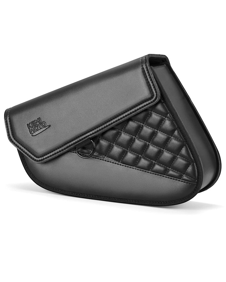 Motorcycle Swingarm Leather Side Bags - Kemimoto