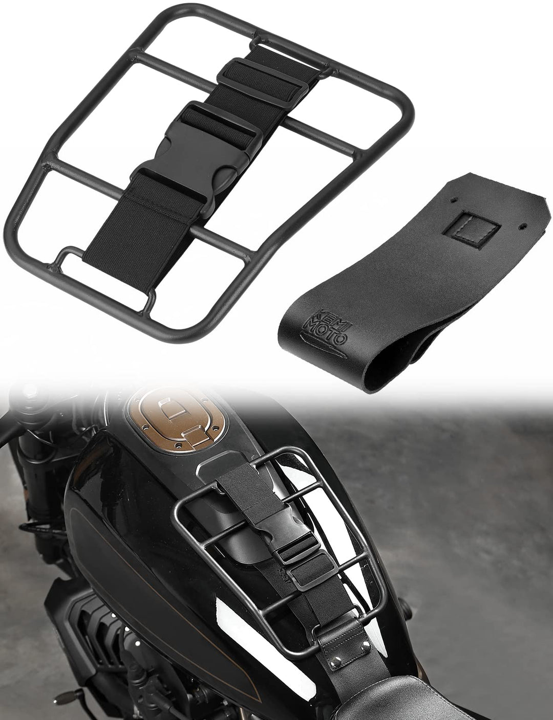 Motorcycle Tank Luggage Rack Fit Sportster S RH1250 2021-2023 - Kemimoto
